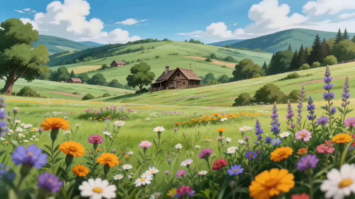 Anime-Kochmontage auf dem Land
