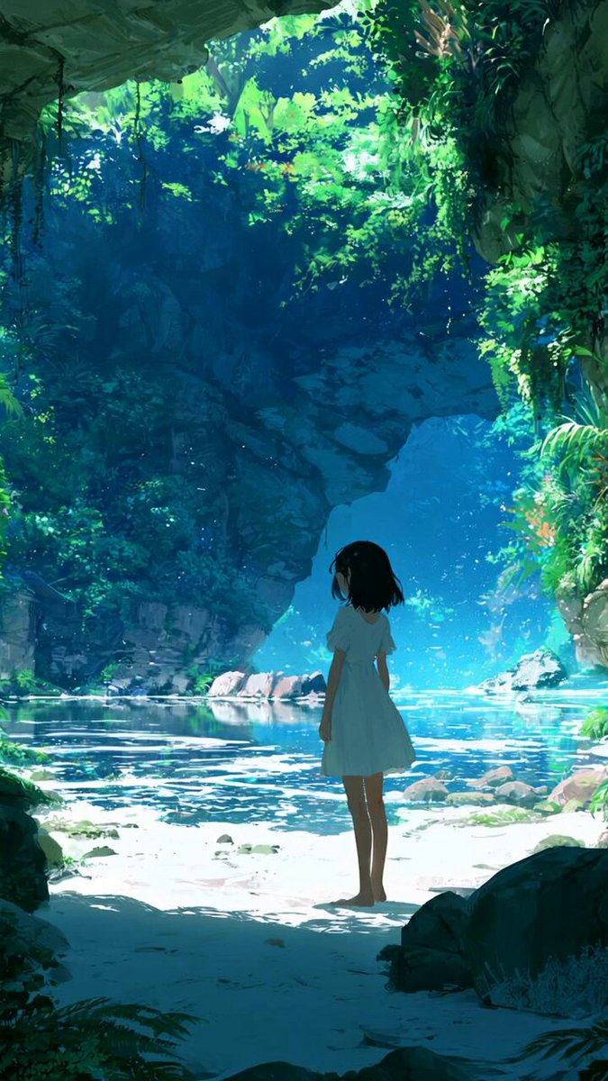 Cinematic Girl Walking to Bright Open Sky