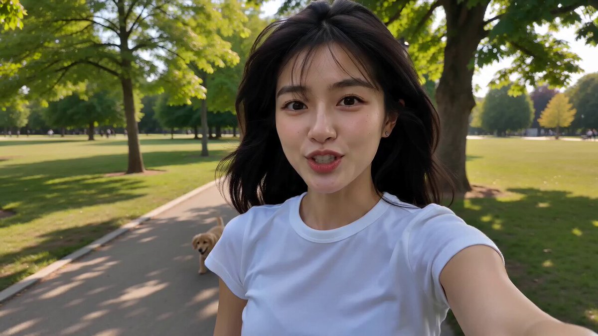 Realistischer Smartphone-Selfie-Vlog