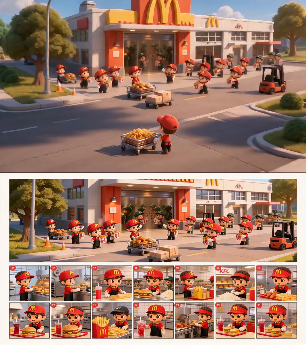 Chibi-Fast-Food-Werbespot