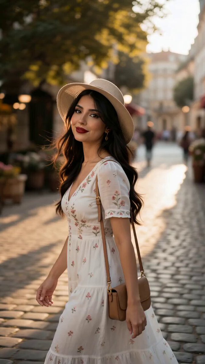 Cinematic Golden Hour Street Walk