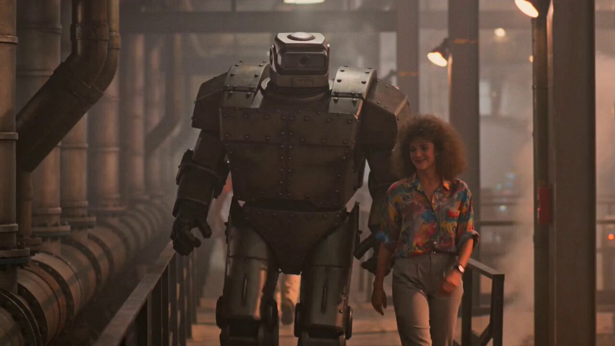 Retro-Sci-Fi-Comedy-Szene der 1980er Jahre
