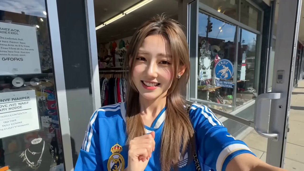 Thrift Store Vlog Selfie