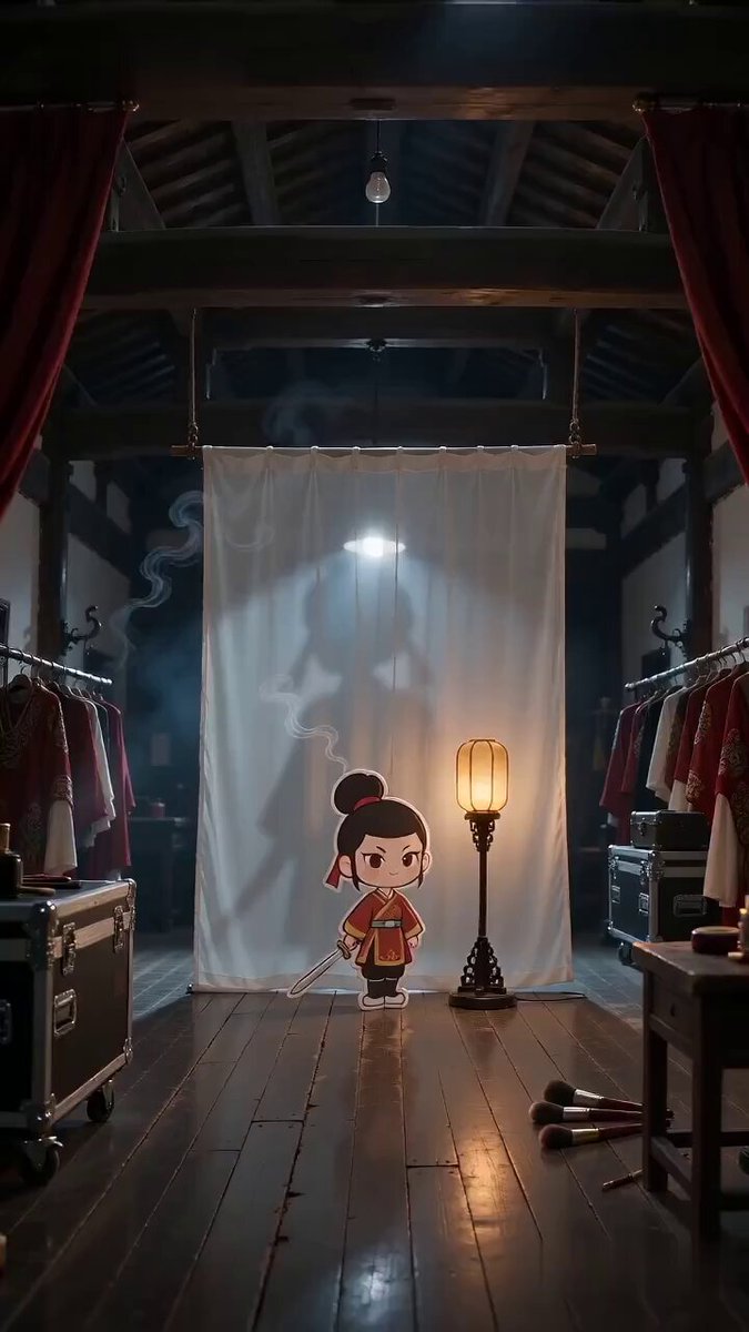Paper Cutout Hero Shadow Comedy