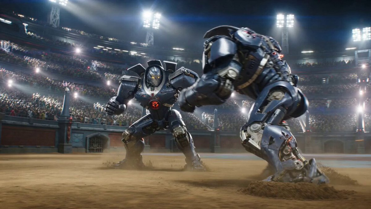 Futuristic Robot Arena Battle