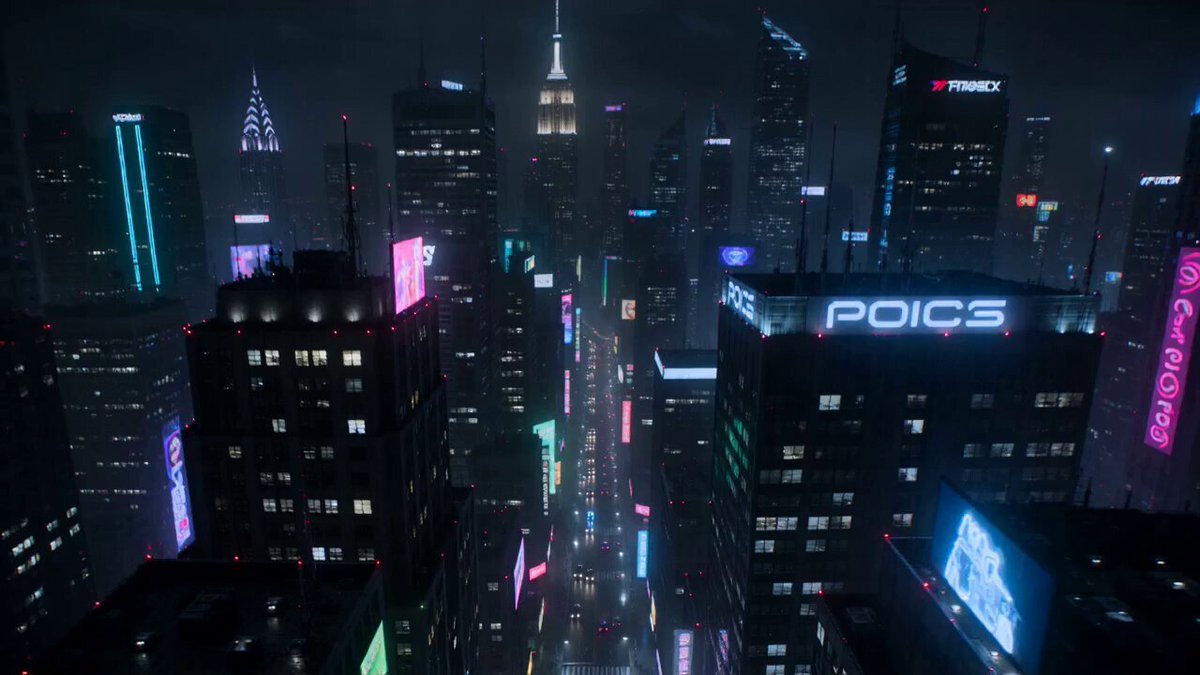 Cyberpunk-Motorrad-Verfolgungsjagd
