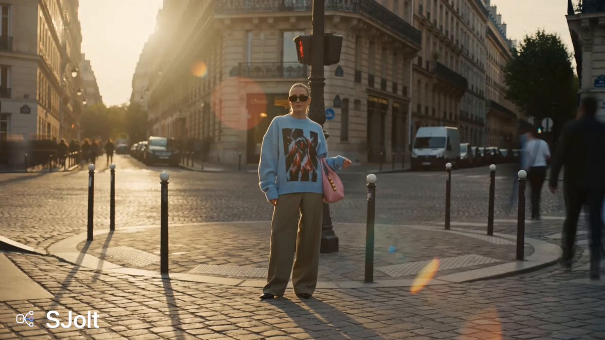 Filmische Pariser Modekampagne