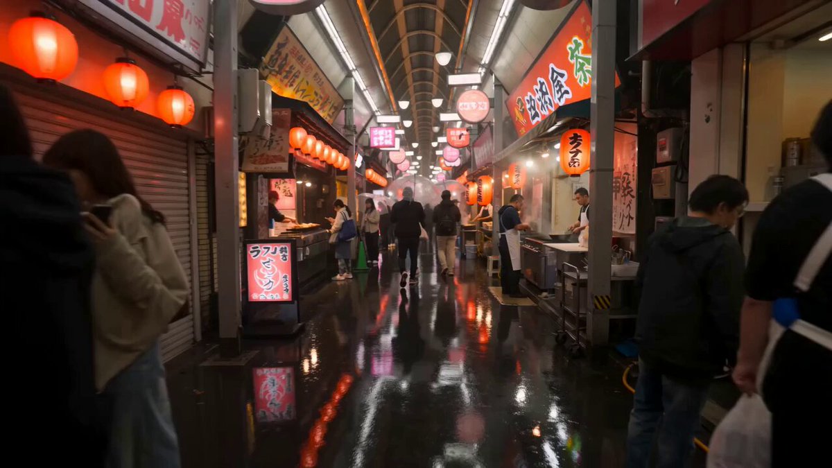 First-Person Night Market Walkthrough