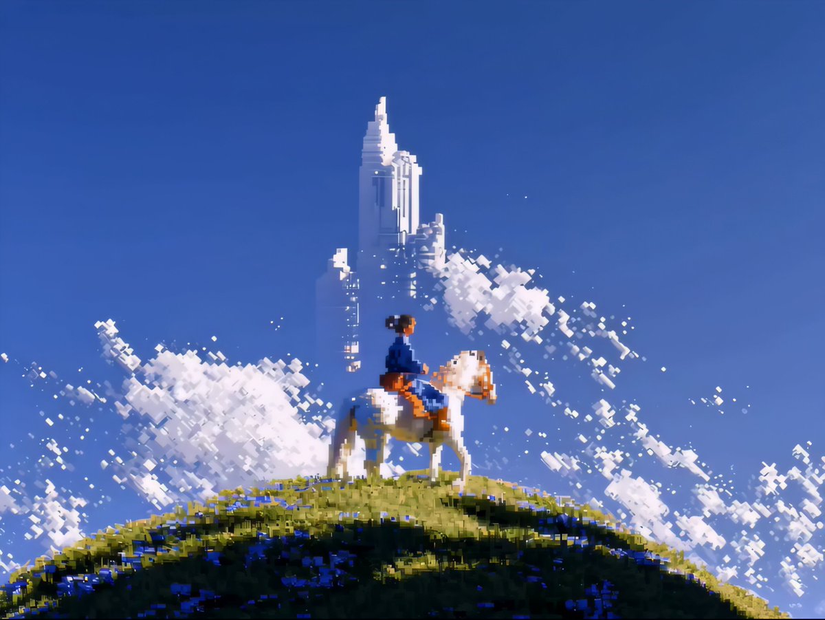 360-Degree Orbital Camera Voxel Art
