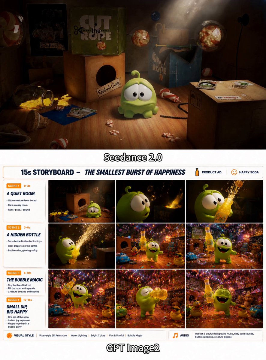 3D-animierter Limonaden-Werbespot