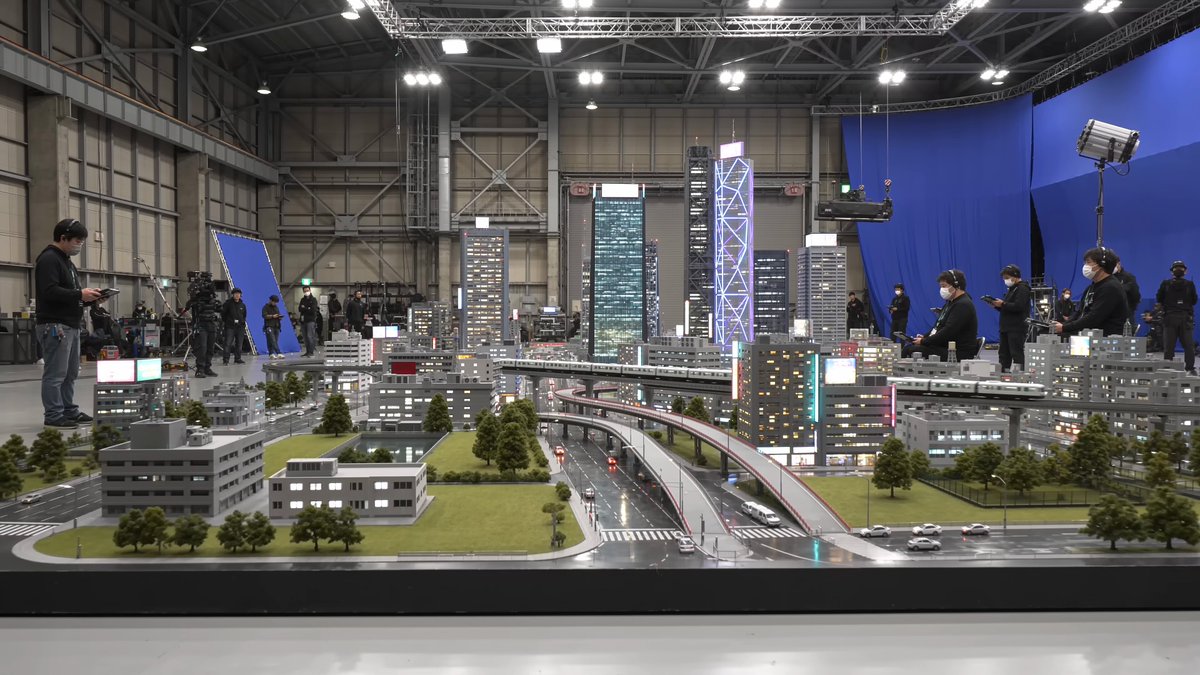 Tokyo Miniature VFX Production Scene