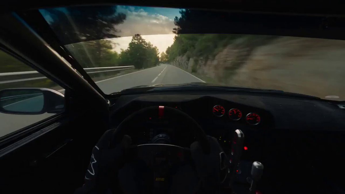 First-Person Drifting Car Mountain Run