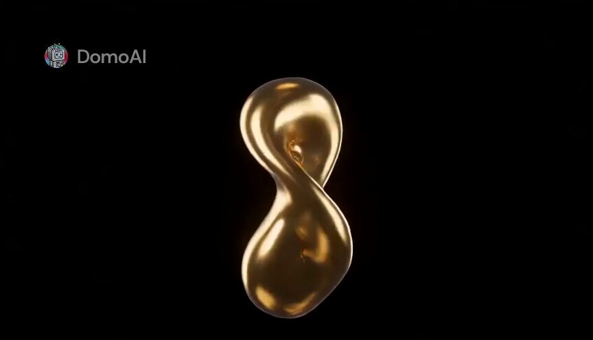 Macro Golden Morphing Animation