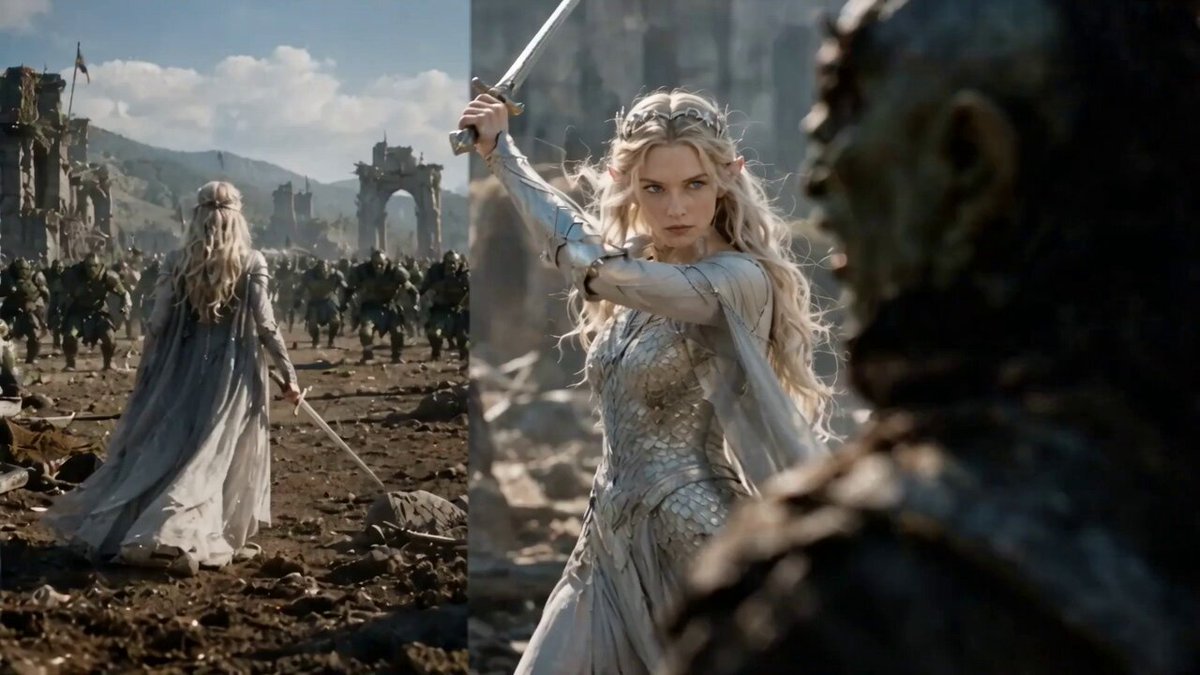 Elfenkriegerin Fantasy-Action
