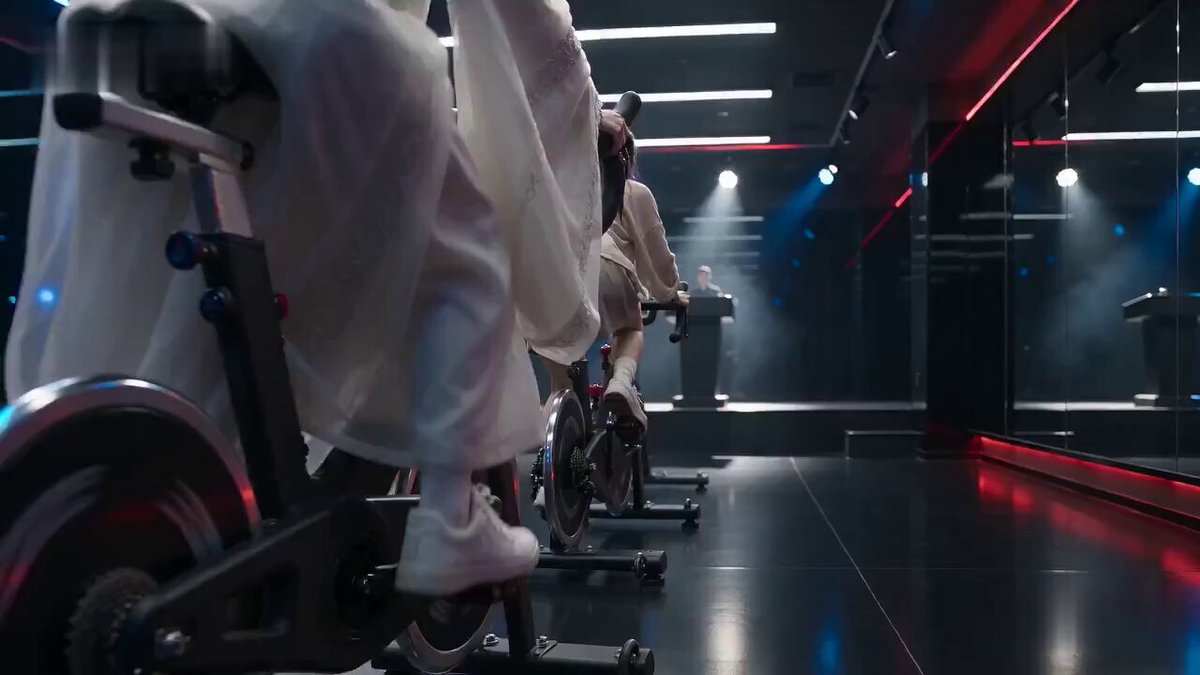 Cinematic Exercise Bike Cavalry Charge Misdirection