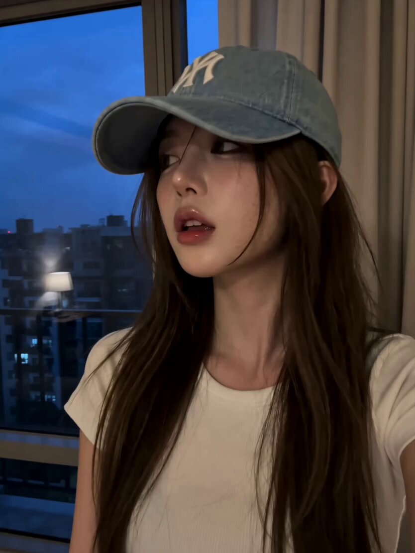 Korean Beauty Schlafzimmer-Vlog-Selfie