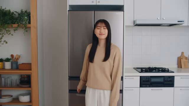 Komisches Kühlschrank-J-POP-Musikvideo