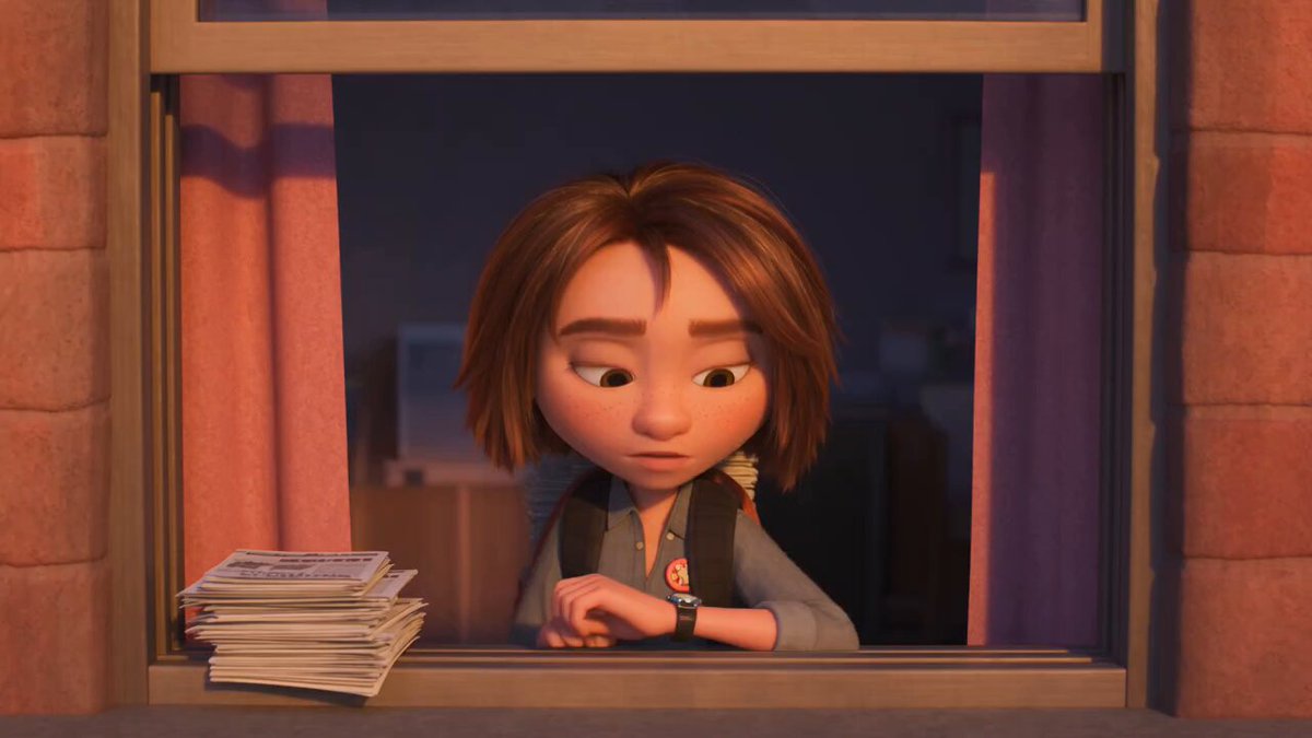 3D-animierter Kurzfilm über eine Zeitungszustellerin