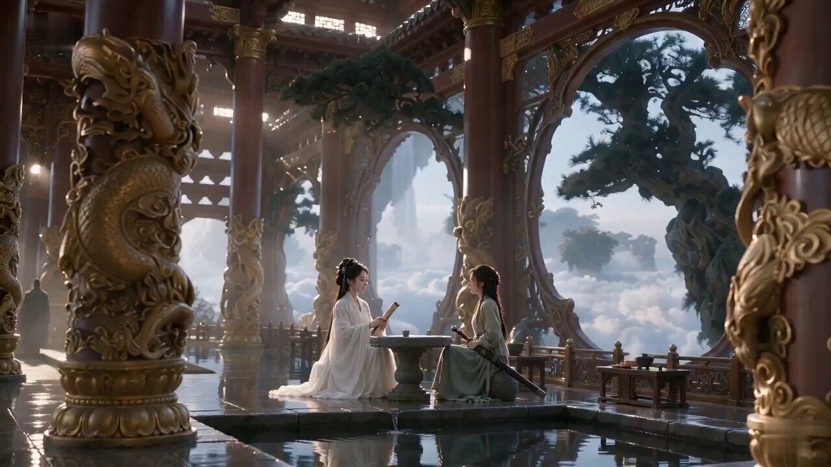 Filmreife Wuxia-Komödie: Schwertmeister-Szene
