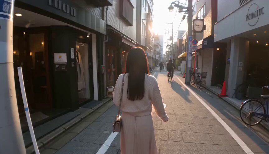 Fotorealistischer Tokyo-Freund-Vlog