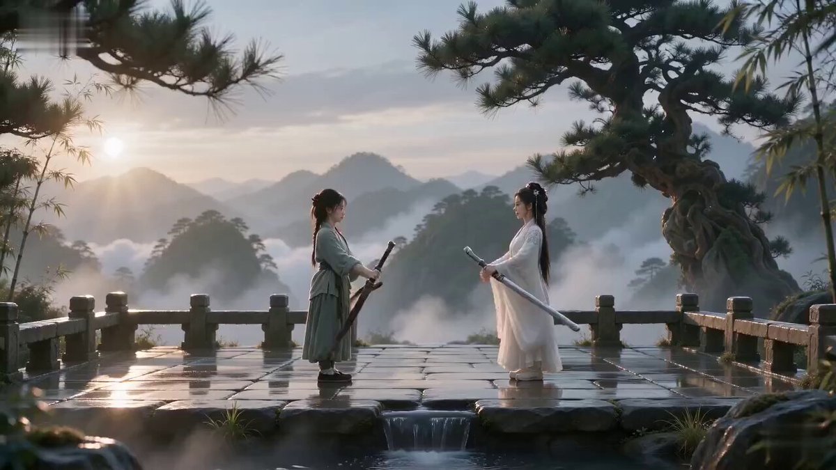 Cinematic Wuxia Sword Duel