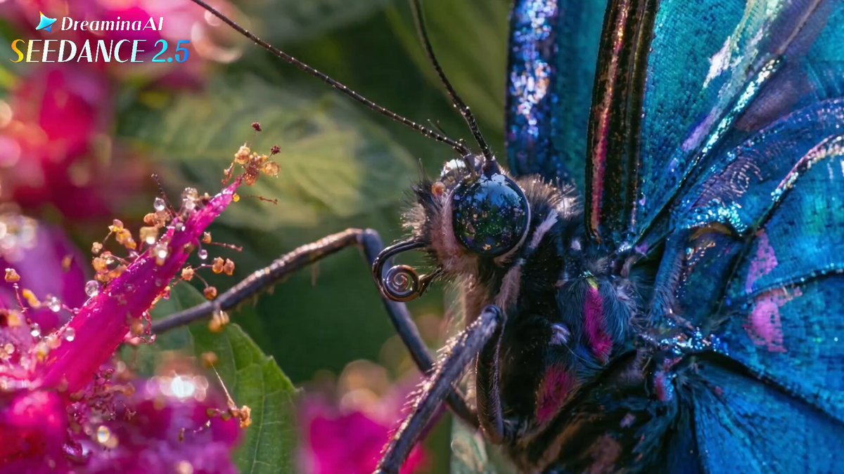 Makro-Naturdokumentation eines Schmetterlings
