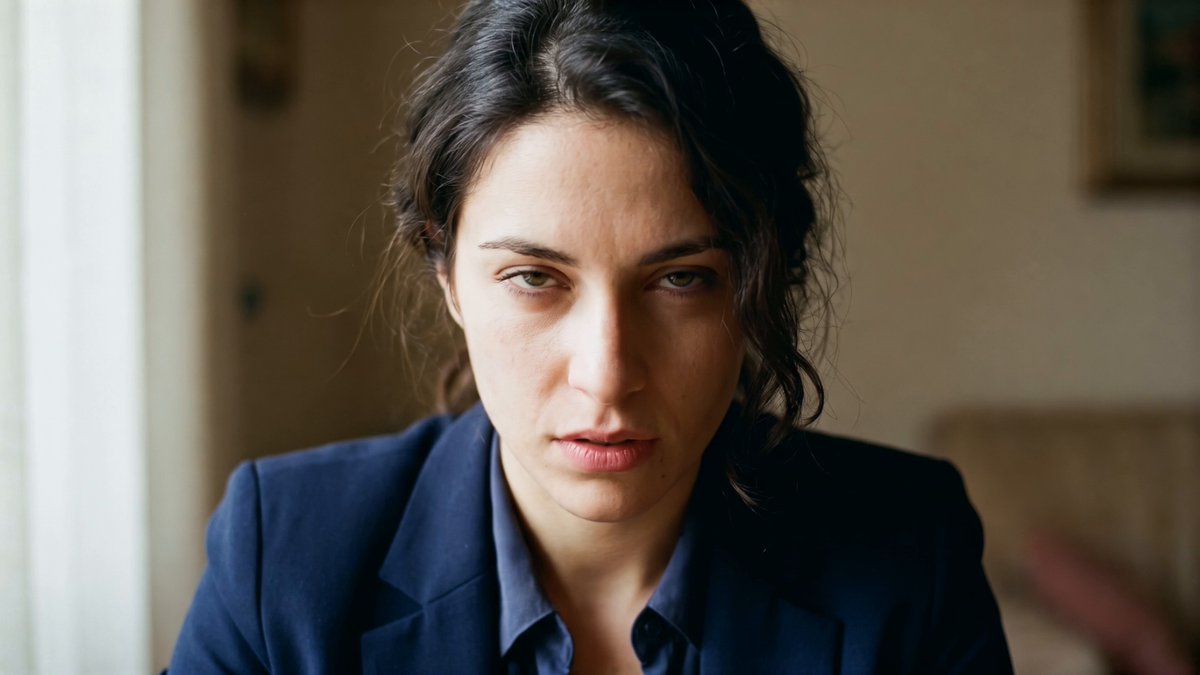 Italian Woman Documentary Acting Scene