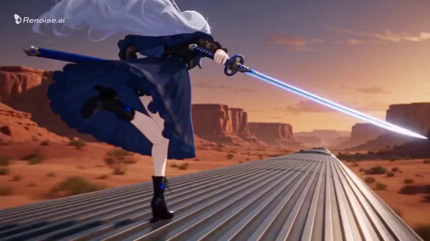 Cinematic Anime Silver Train Action