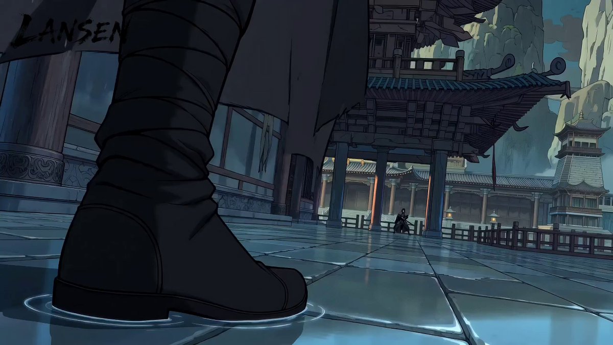 Hochoktaniger Wuxia-Anime-Kampf