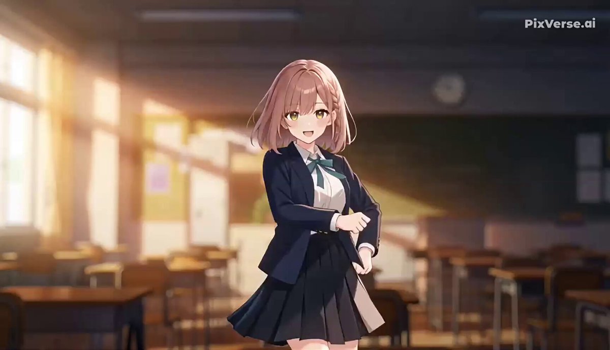 J-Pop Idol Klassenzimmer-Tanzsequenz