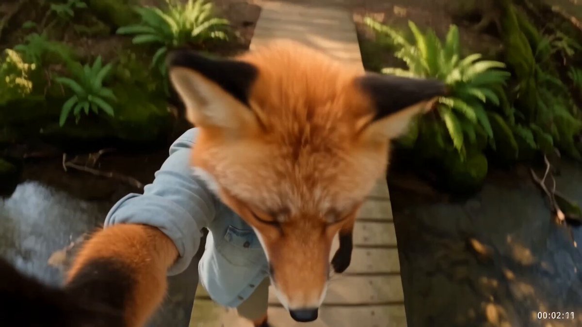 Natur-Vlog eines anthropomorphen Fuchses