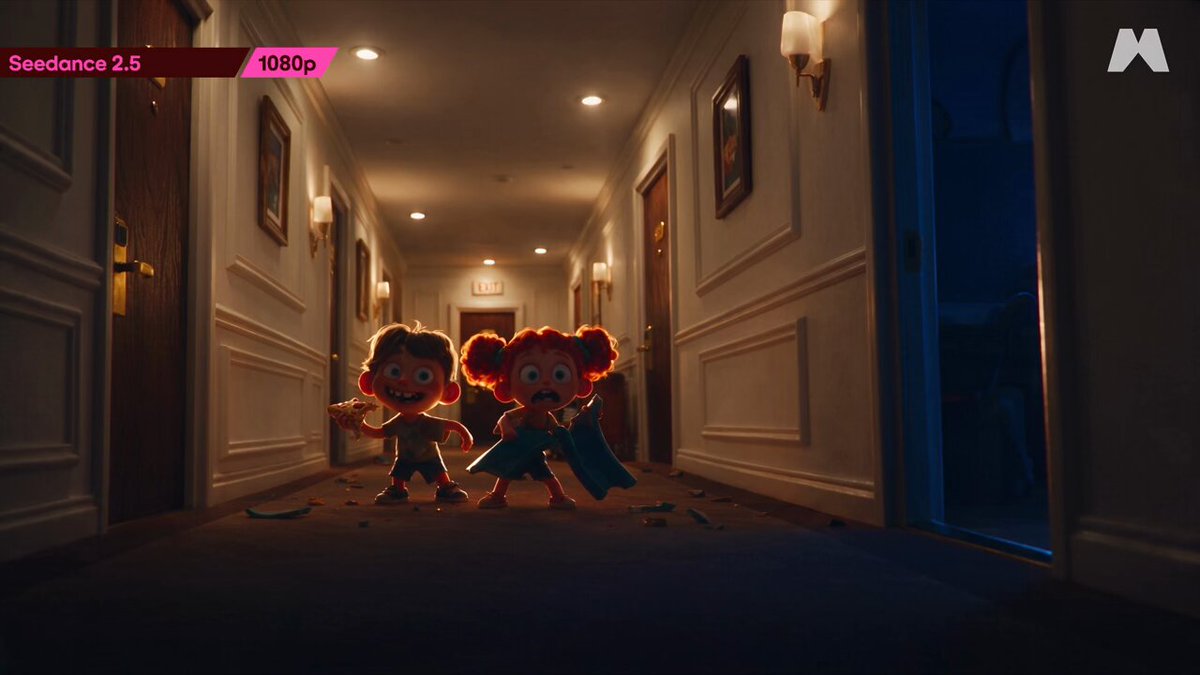 Cartoon 3D Kids Hotel Corridor