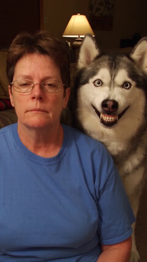 Creepy Husky Smile Home Video