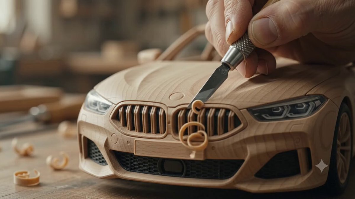 Wooden Luxury Car Craft