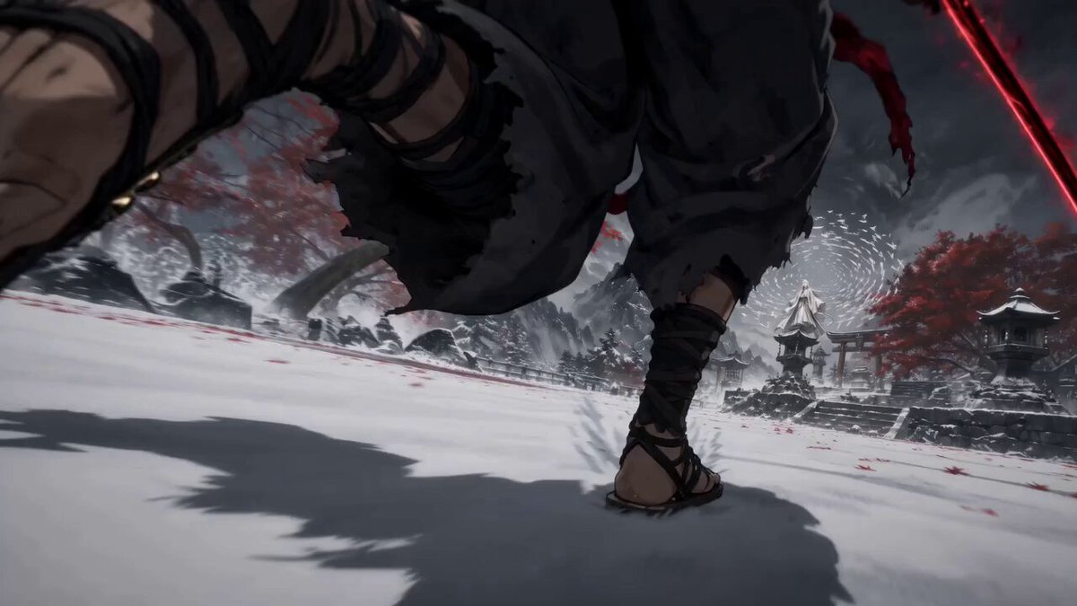 Dark-Fantasy-Anime-Kampf in der Edo-Zeit
