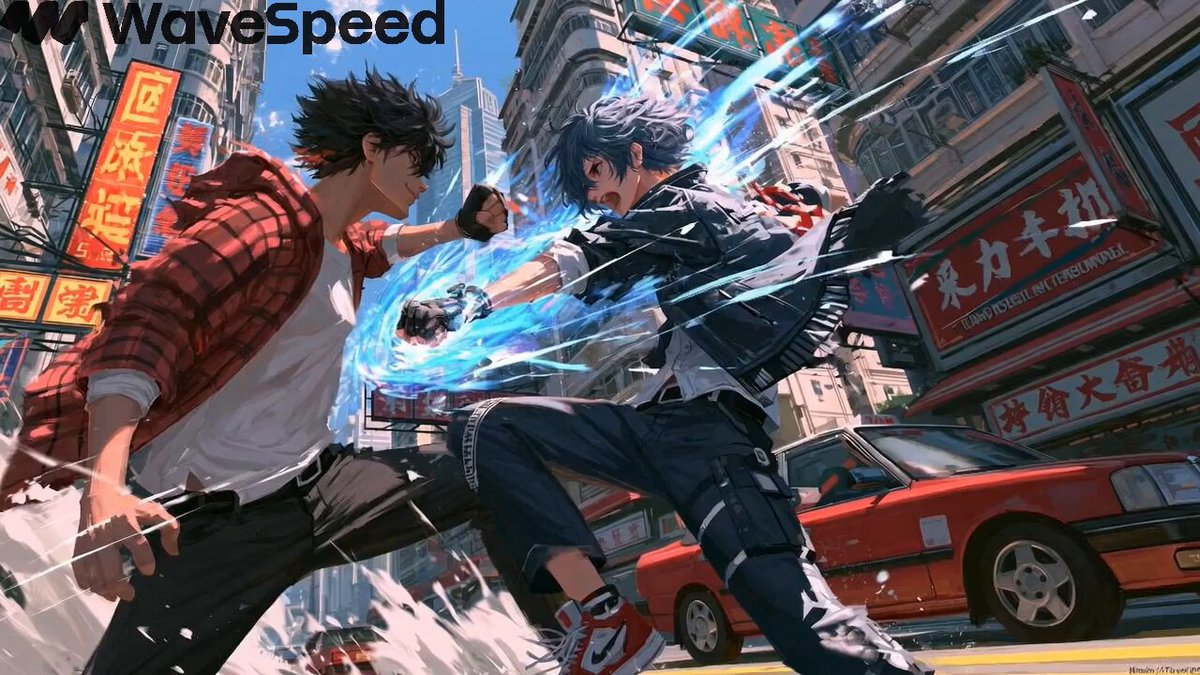 Cyberpunk Anime Straßenkampf