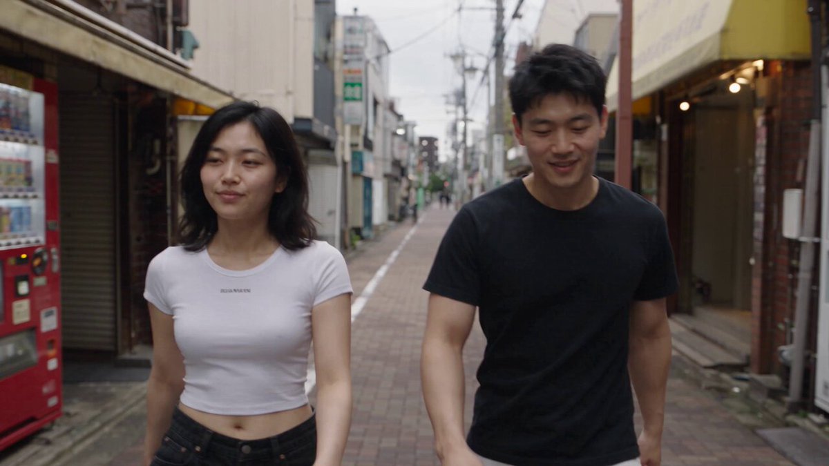 Cinematische japanische Street-Vlog-Aufnahme