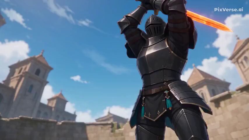 アニメ調レイピア戦闘シーン