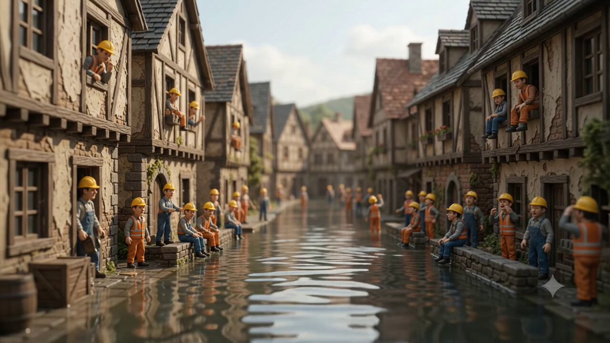 Miniature Flooded Street