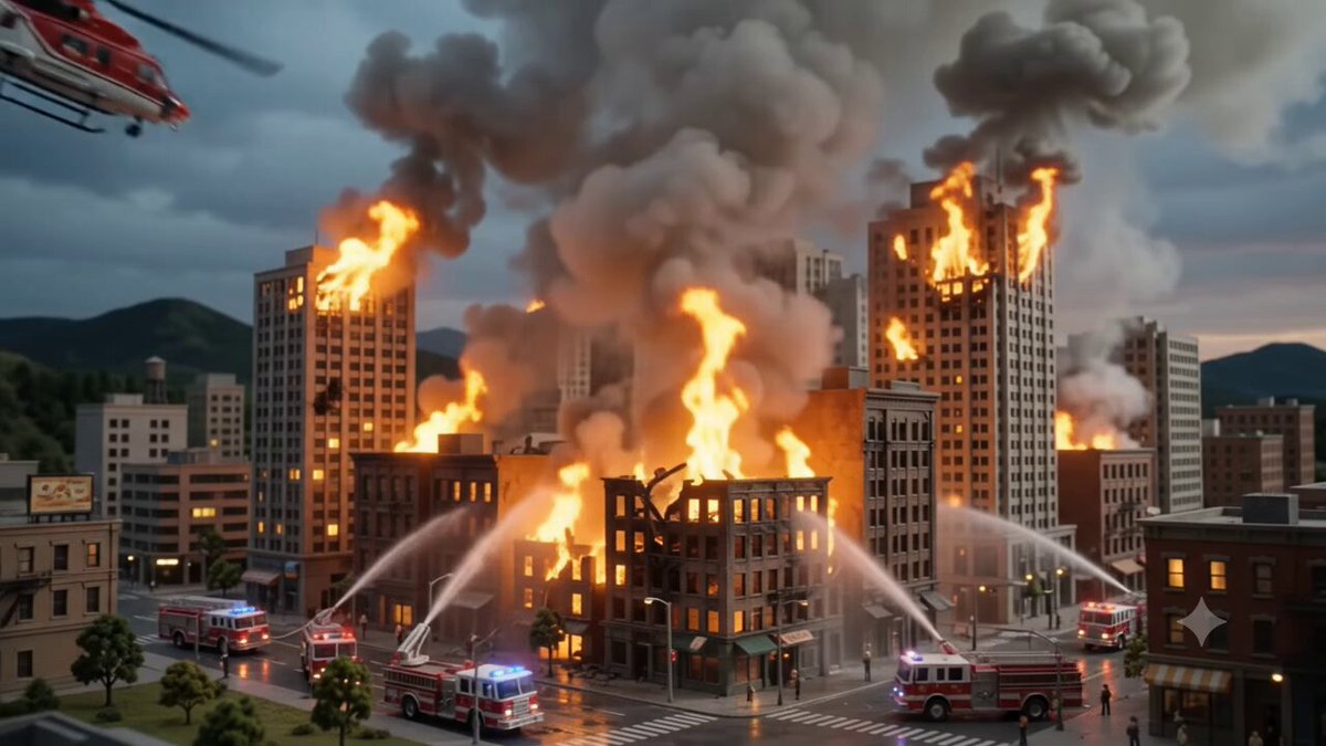 Miniature City Fire