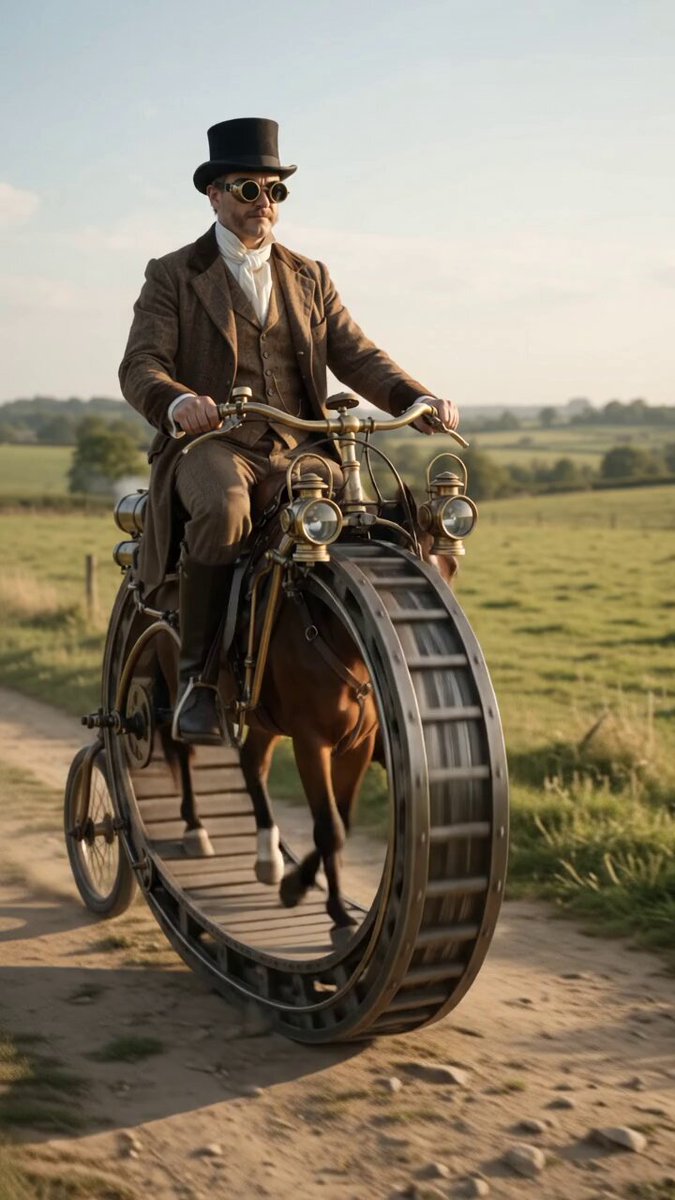 Steampunk Horse Monowheel