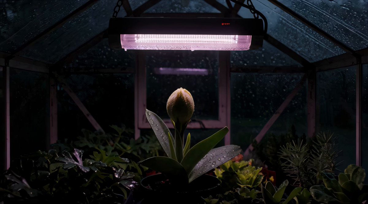 Rainy Window Blooming Flower