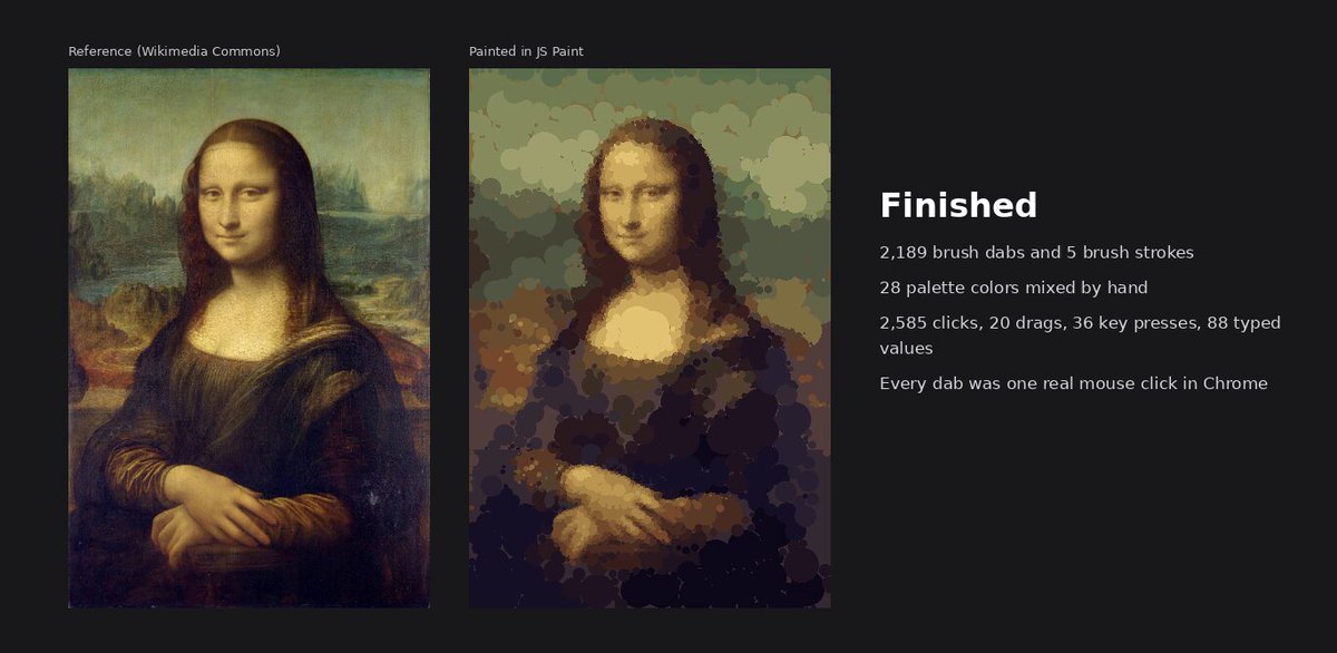 Mona Lisa painting video