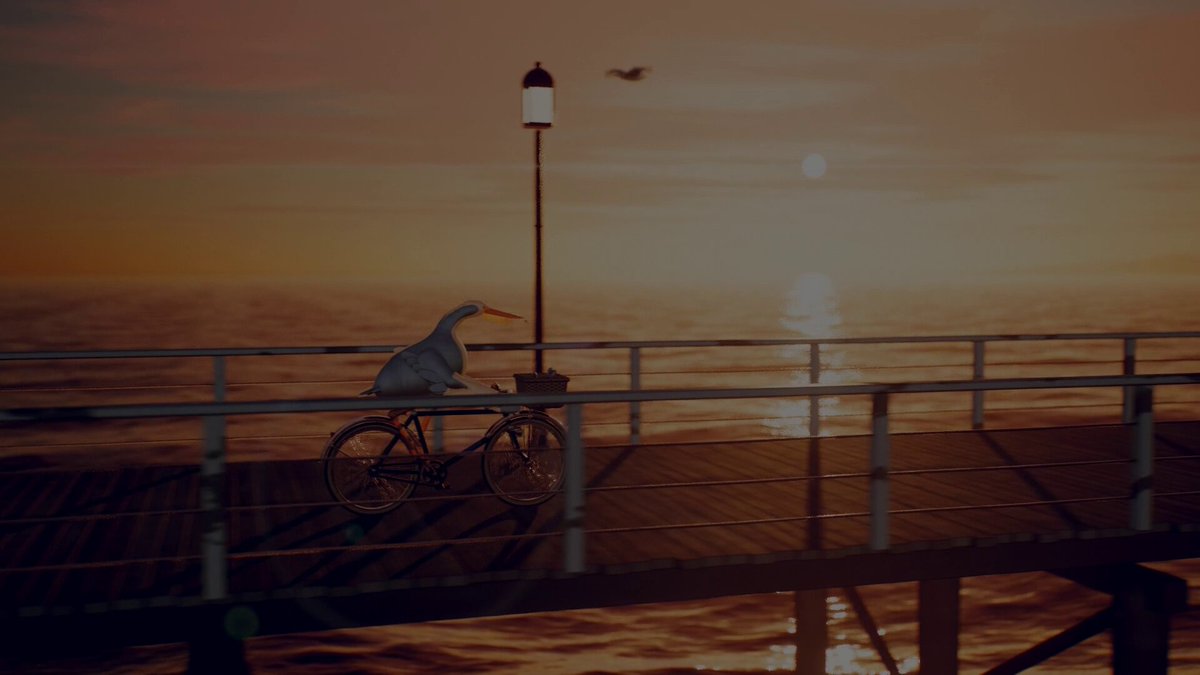 Pelican bicycle animation