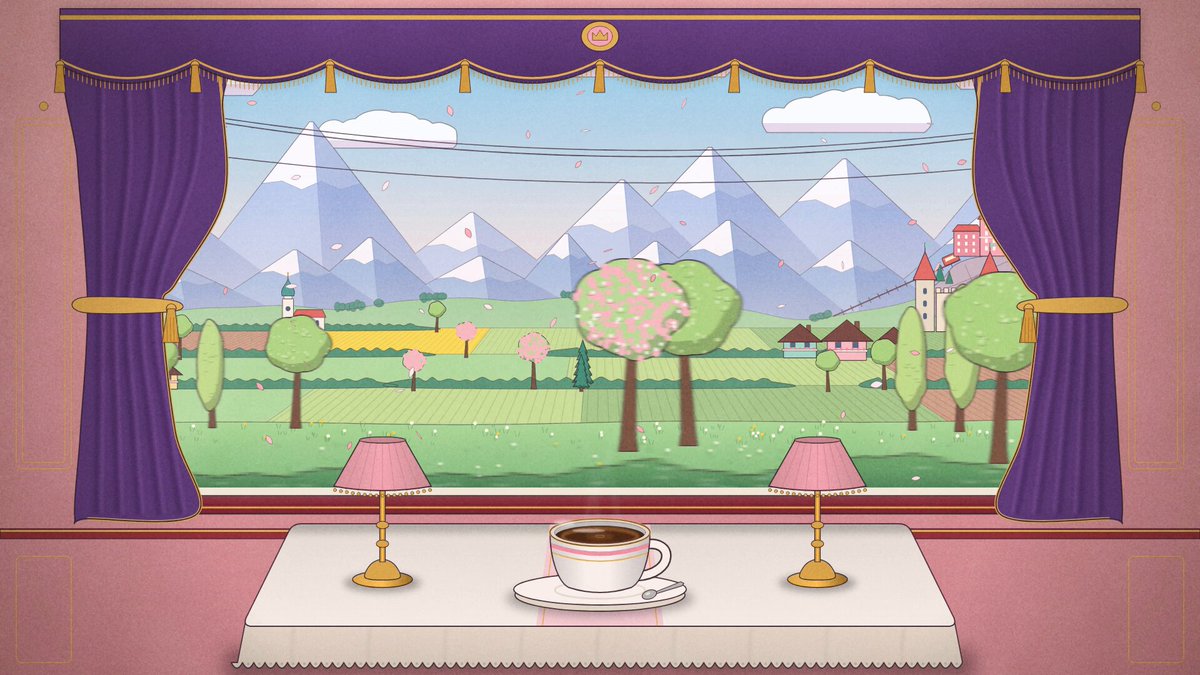 Train Window Seasons Animation
