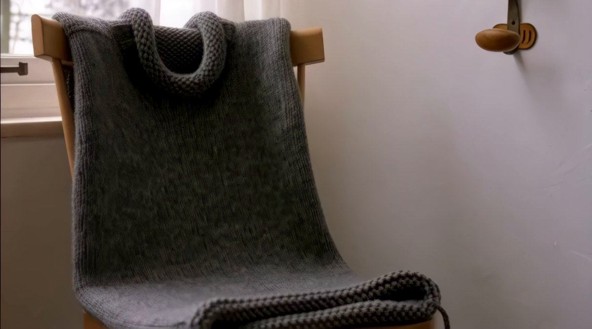 Sweater Unravels Into Scarf