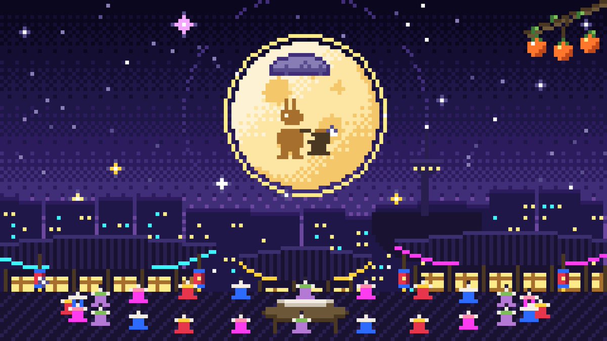 Korean Chuseok Pixel Animation