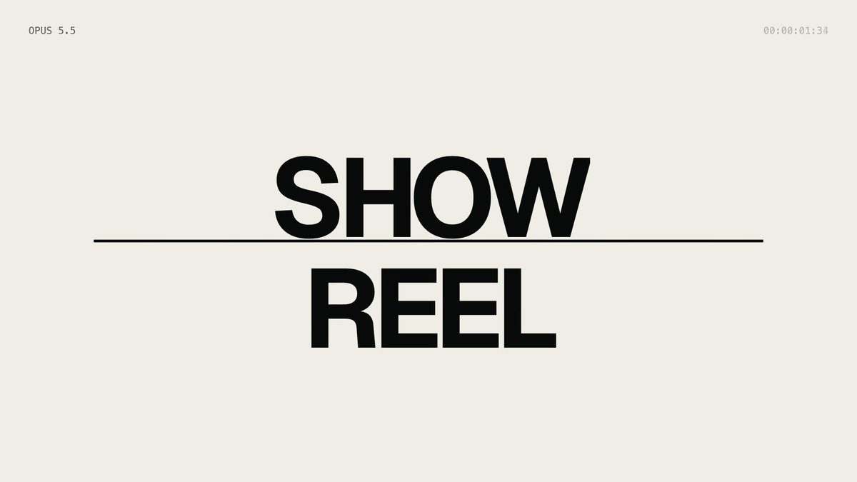 Motion designer showreel code