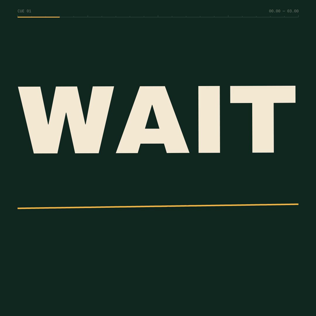 Kinetic spoken-word typography film