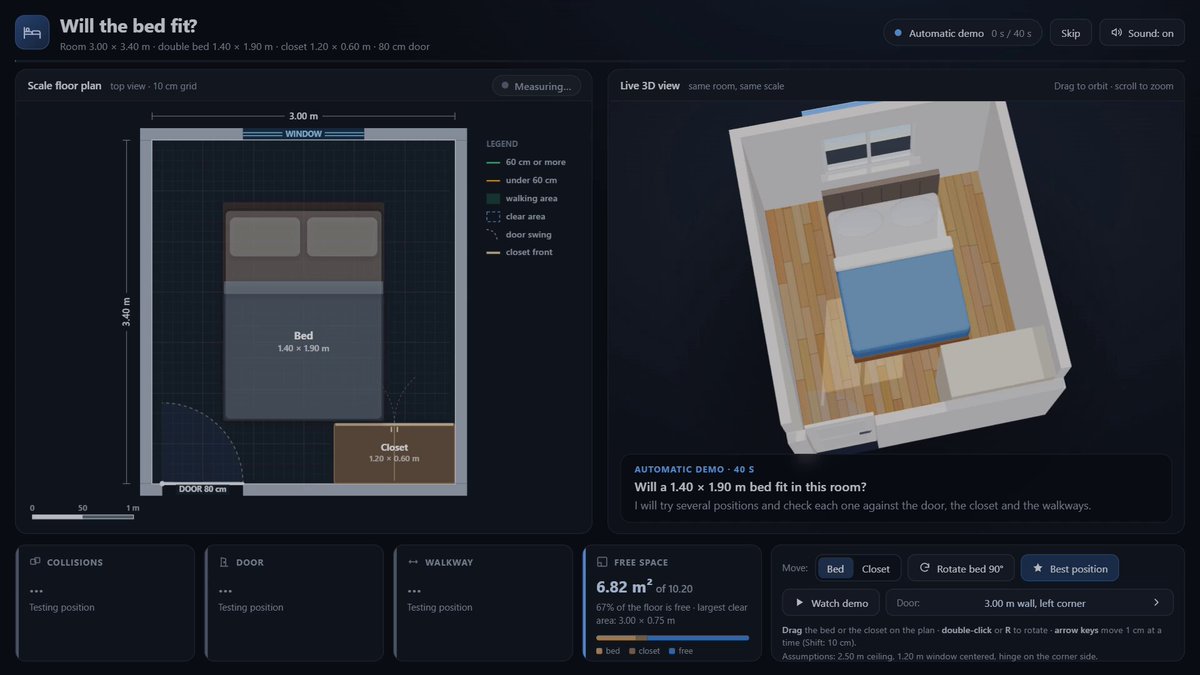 Bedroom layout finder app